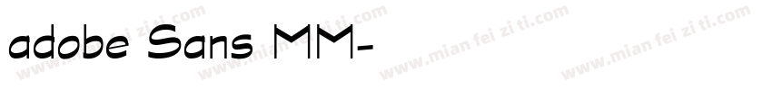 adobe Sans MM字体转换